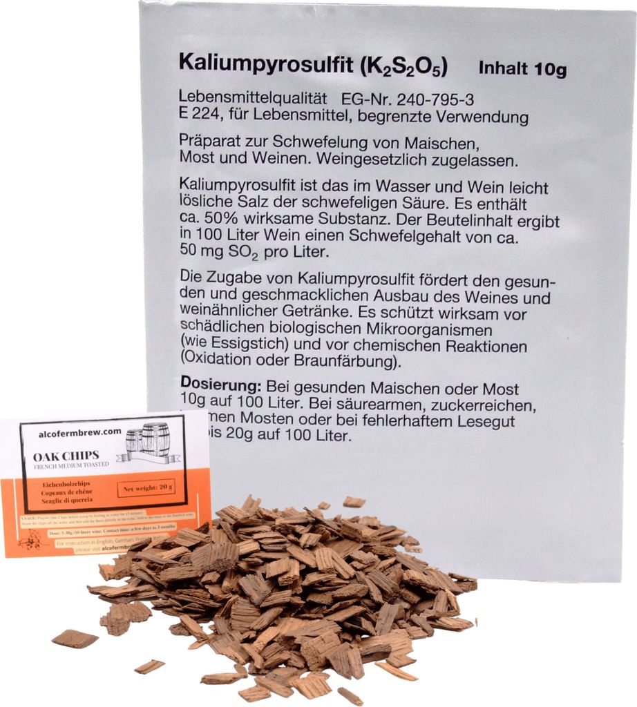 VINA Kaliumpyrosulfit 10g - Gärstopp, Weinstabilisator