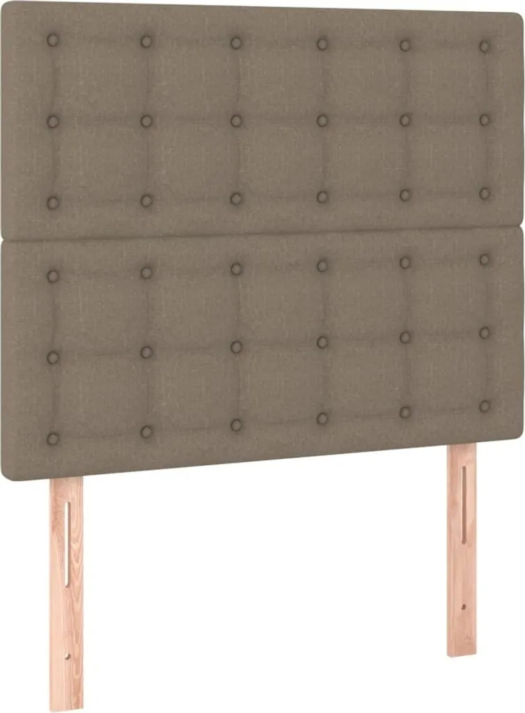SYFAX™ Testiera Letto Singolo 90x5cm Tortora Tessuto Resistente