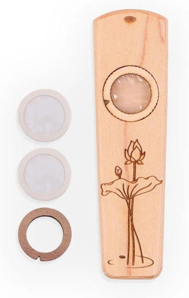 Kazoo de Voyage en Bois pour Accompagnement Guitare et Chant - Modèle A