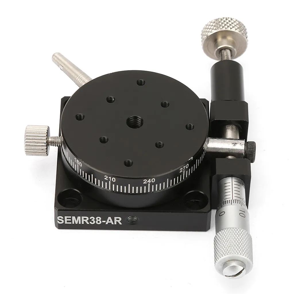 Plate-forme rotative manuelle pour alignement laser et mesure d'angle