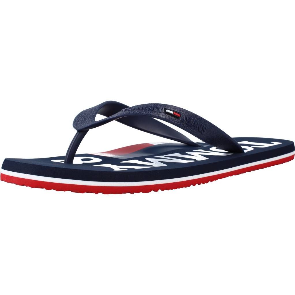 TOMMY JEANS Sandaletten RUBBER THONG BEACH, Blau:40