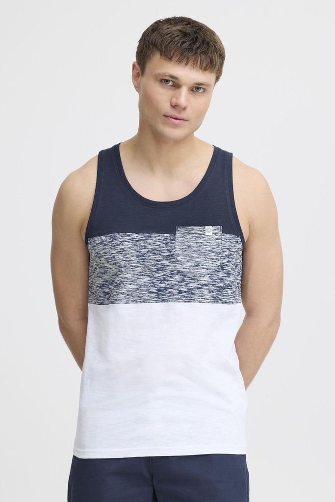 SOLID SDSion Herren Tank Top mit Streifen und Rundhalsausschnitt aus 100% Baumwolle