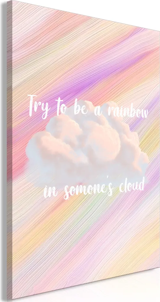 Offerta Quadro Try to Be a Rainbow 60x90 - Tela Alta Definizione