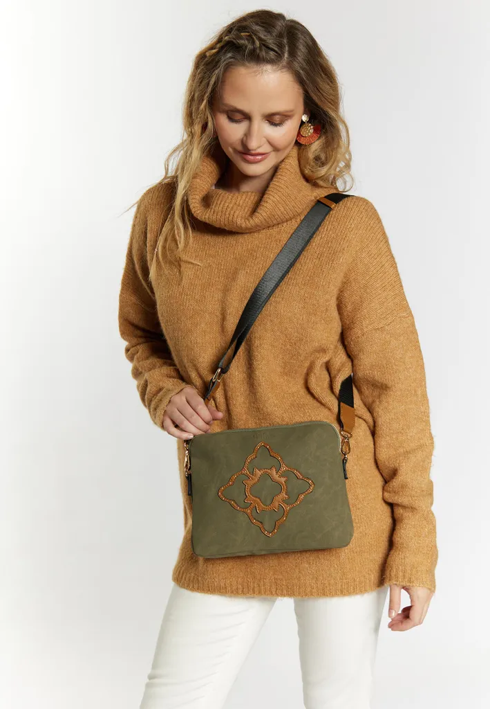 Sac à bandoulière Alzou femme olive : confort et mains libres