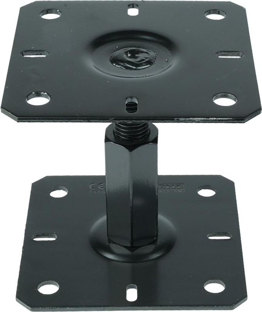 Supporto regolabile per pali nero per pali da 13 x 13 a 20 Immagine del prodotto 