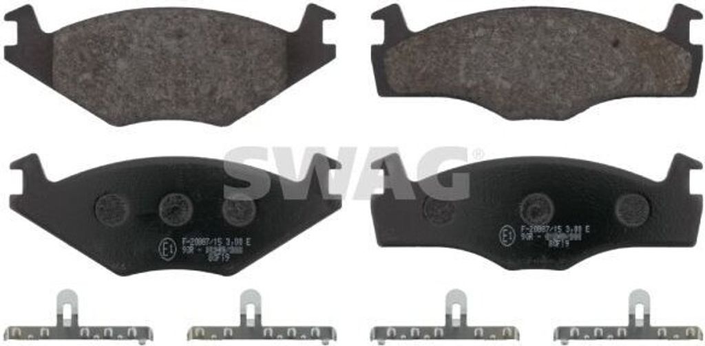 SWAG Bremsbeläge Satz Vorne Bremsklötze für VW GOLF II (19E, 1G1) 30 91 6076