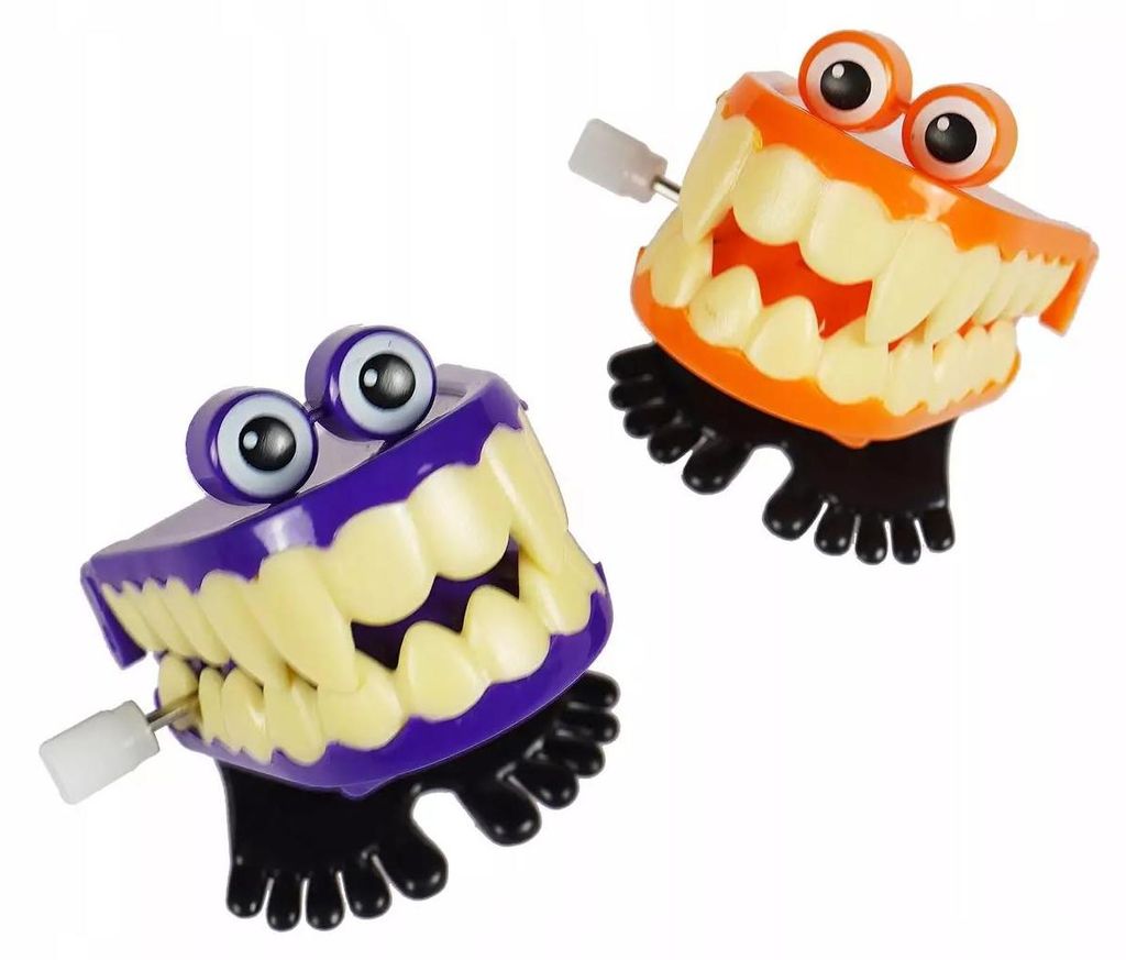 Nakręcana zabawka skacząca szczęka na Halloween i imprezy