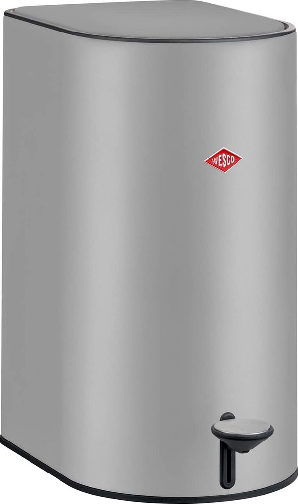 WESCO Step Boy Mülleimer Farbe Cool Grey matt, 9 Liter mit Fußtrit