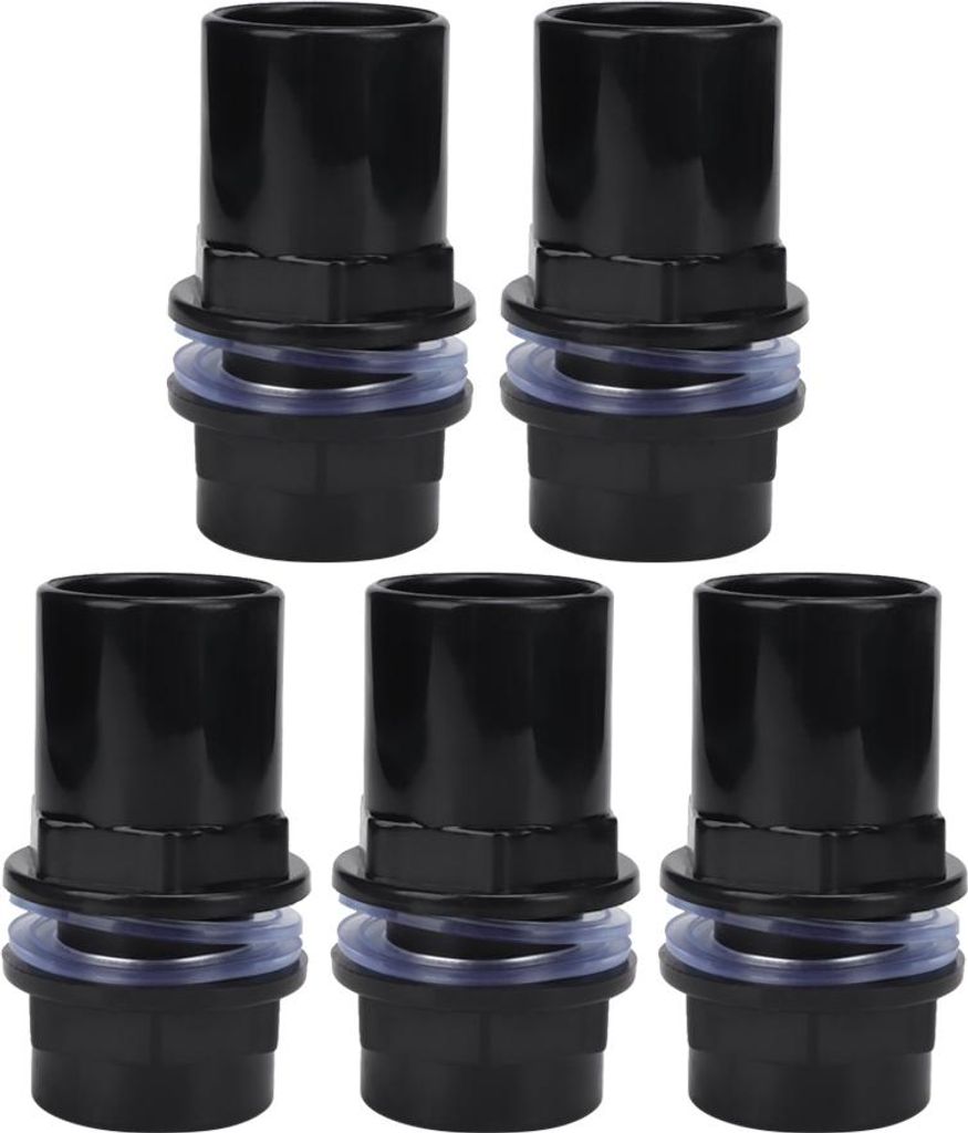 5pcs/Set PVC Aquarium Wasserrohrgelenk gerader Rohranschluss Fischtankzubehör (32 mm)