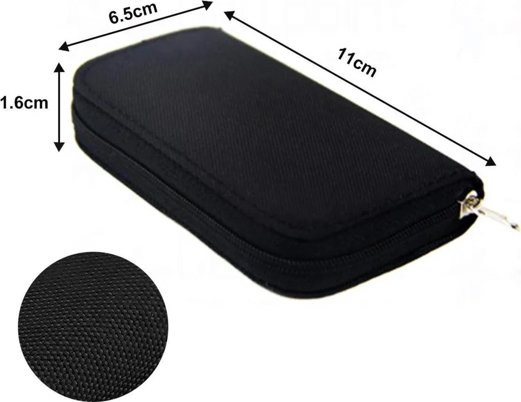 Pochette de protection 22 slots pour cartes SD et Micro SD microfibre - 4