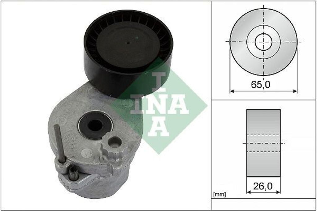 INA 534 0693 10 Spannarm Keilrippenriemen Ø65mm passend für Produktbild 