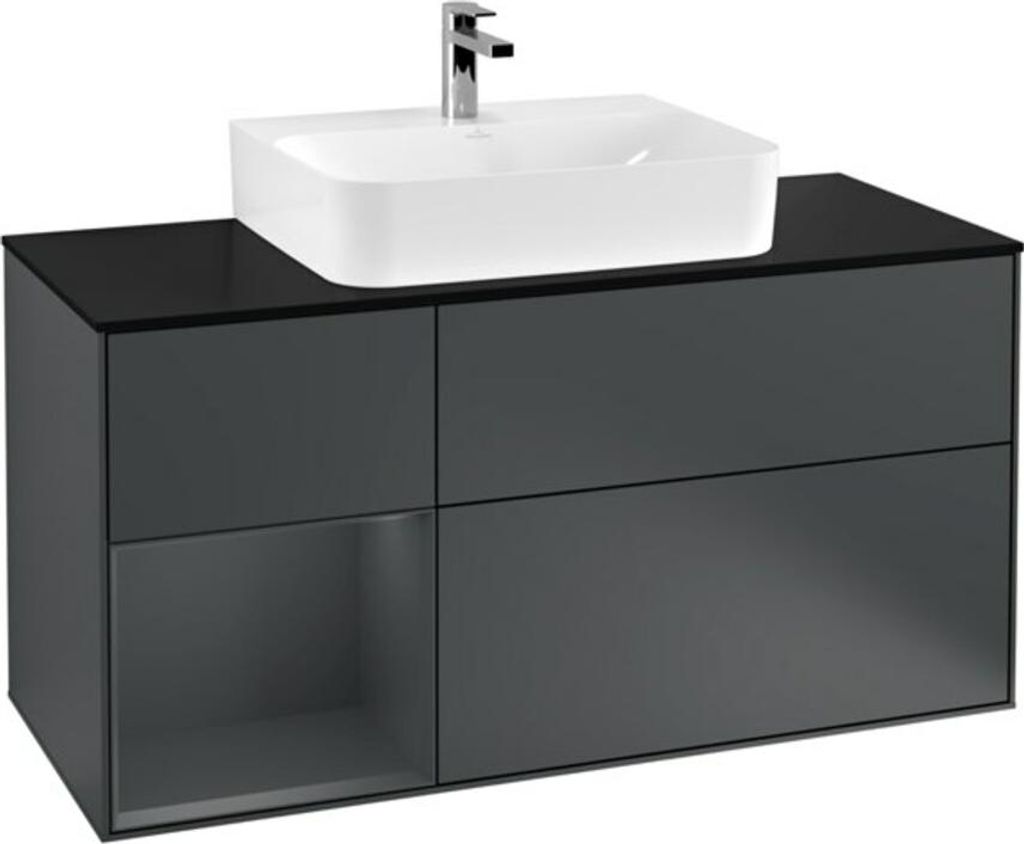 V&B Waschtischunterschrank Wandbeleuchtung Finion 120cm, Pl b m, Rg l md b m La, md b m La