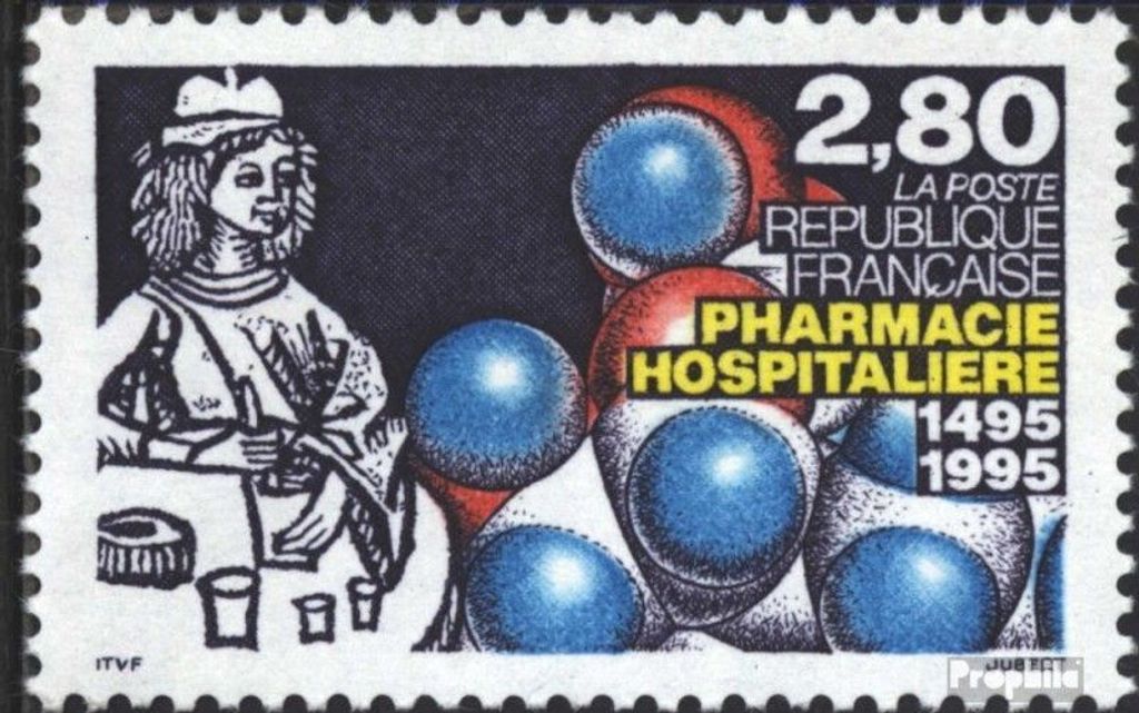 Briefmarken Frankreich 1995 Mi 3110 (kompl.Ausg.) postfrisch Krankenhausapotheke