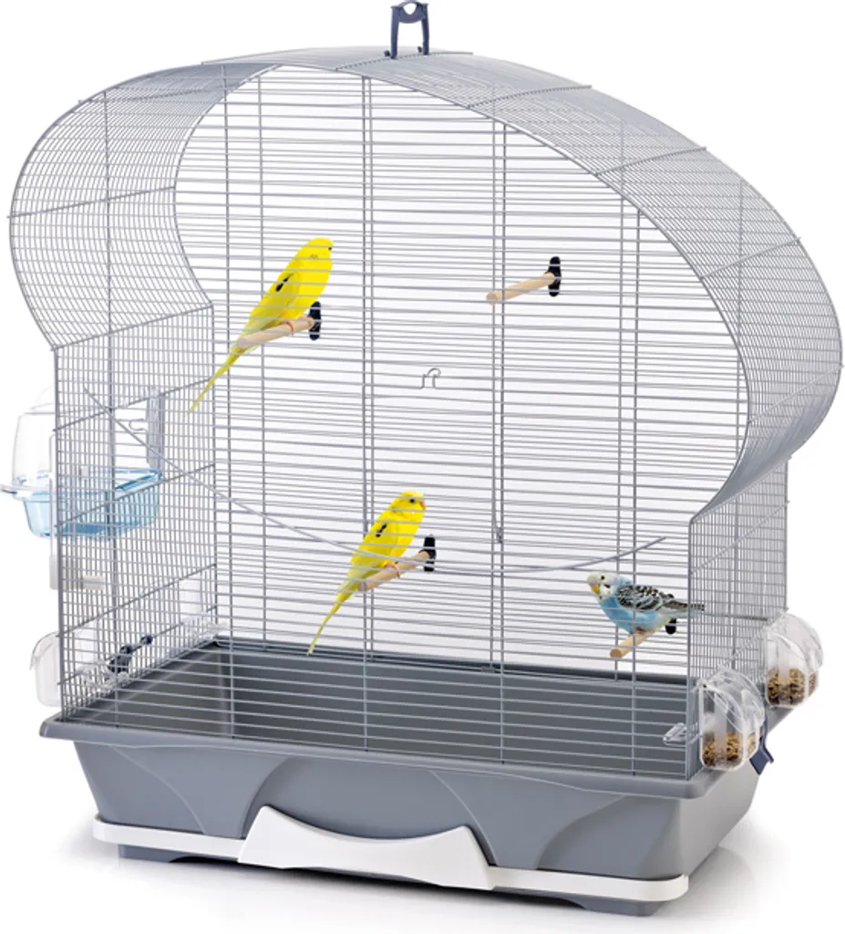 Mangeoire pour oiseaux Ellipse 50 en acier brossé - Design scandinave