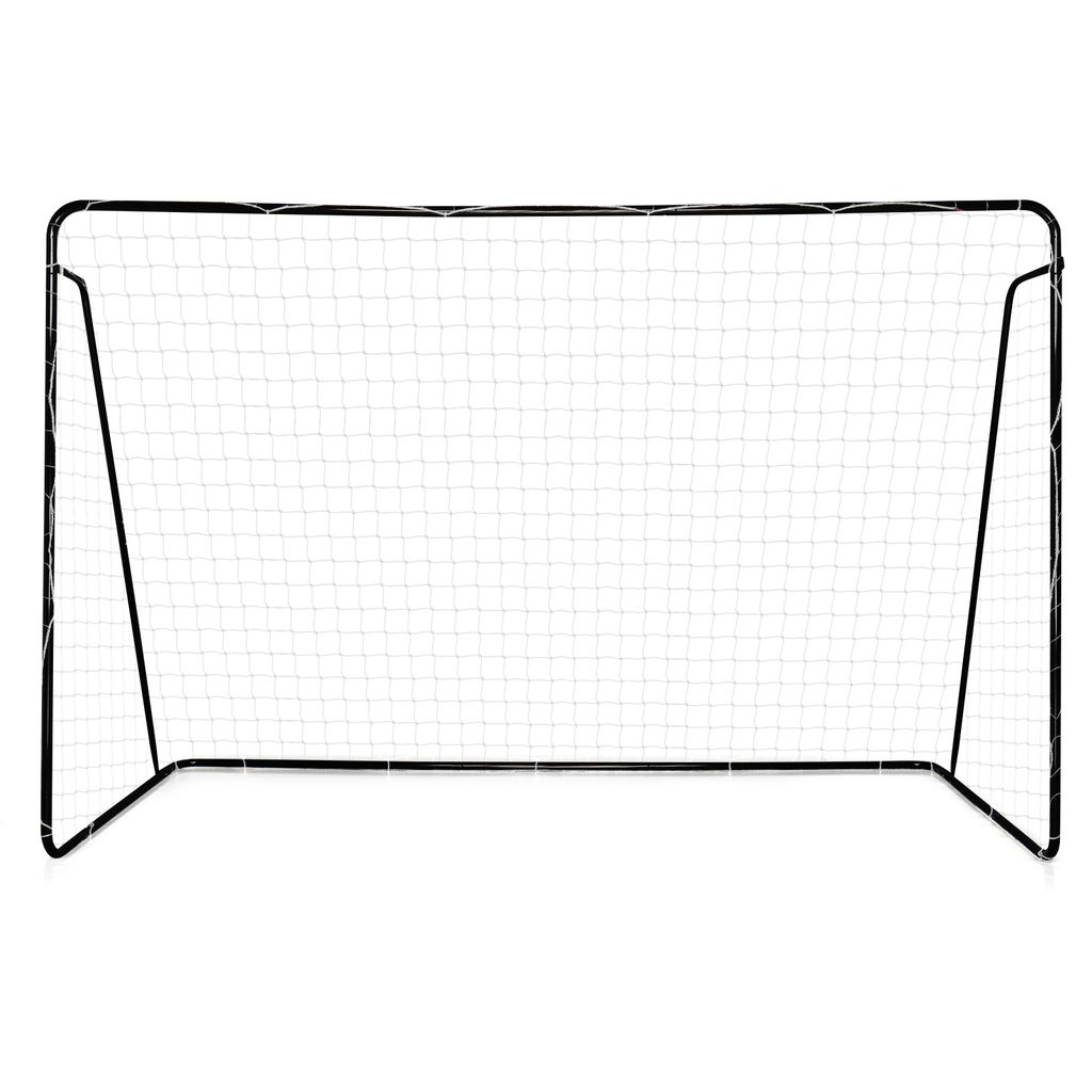 FCH Fußballtor -240x150x90cm - Metall - Fußball-Trainingsgeräte für alle Altersgruppen ,Einfache Montage Schwarz