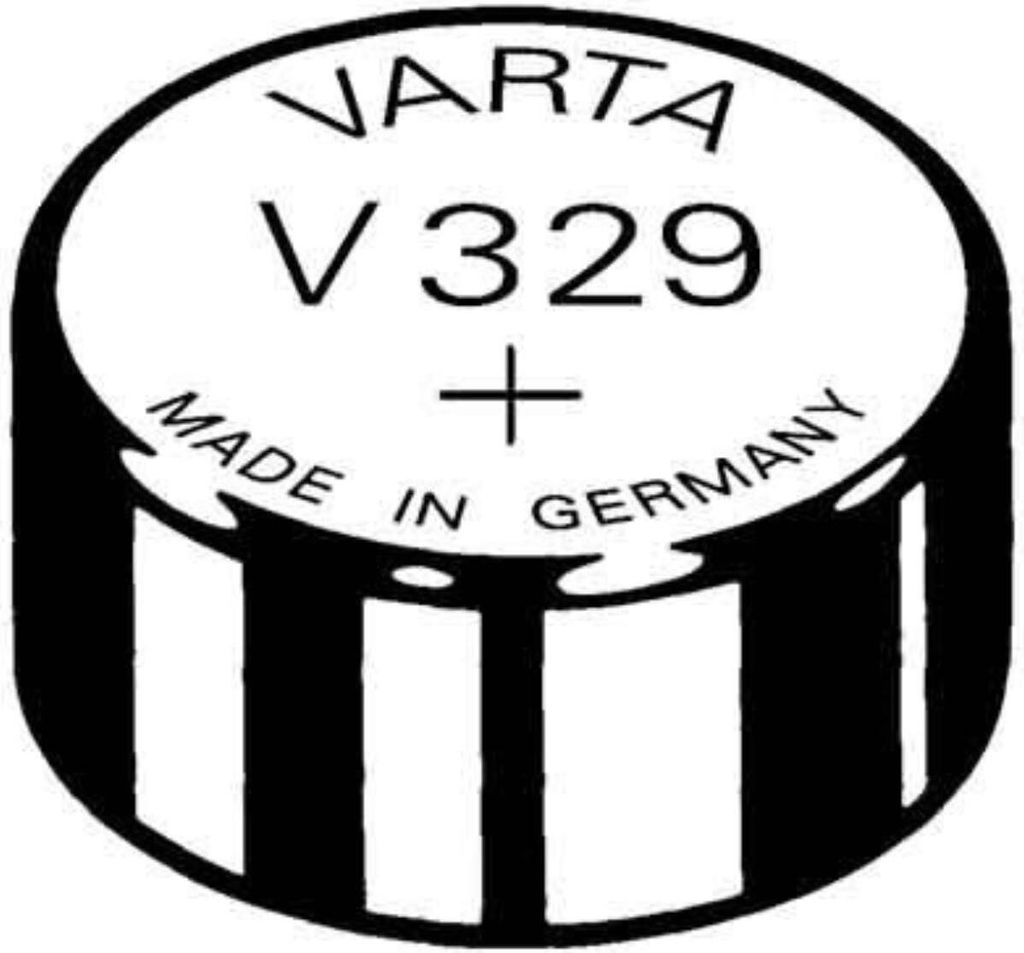Varta V329, ossido di silicio (S), 1,55 V, 36 mAh, 7,9 mm, Immagine del prodotto 