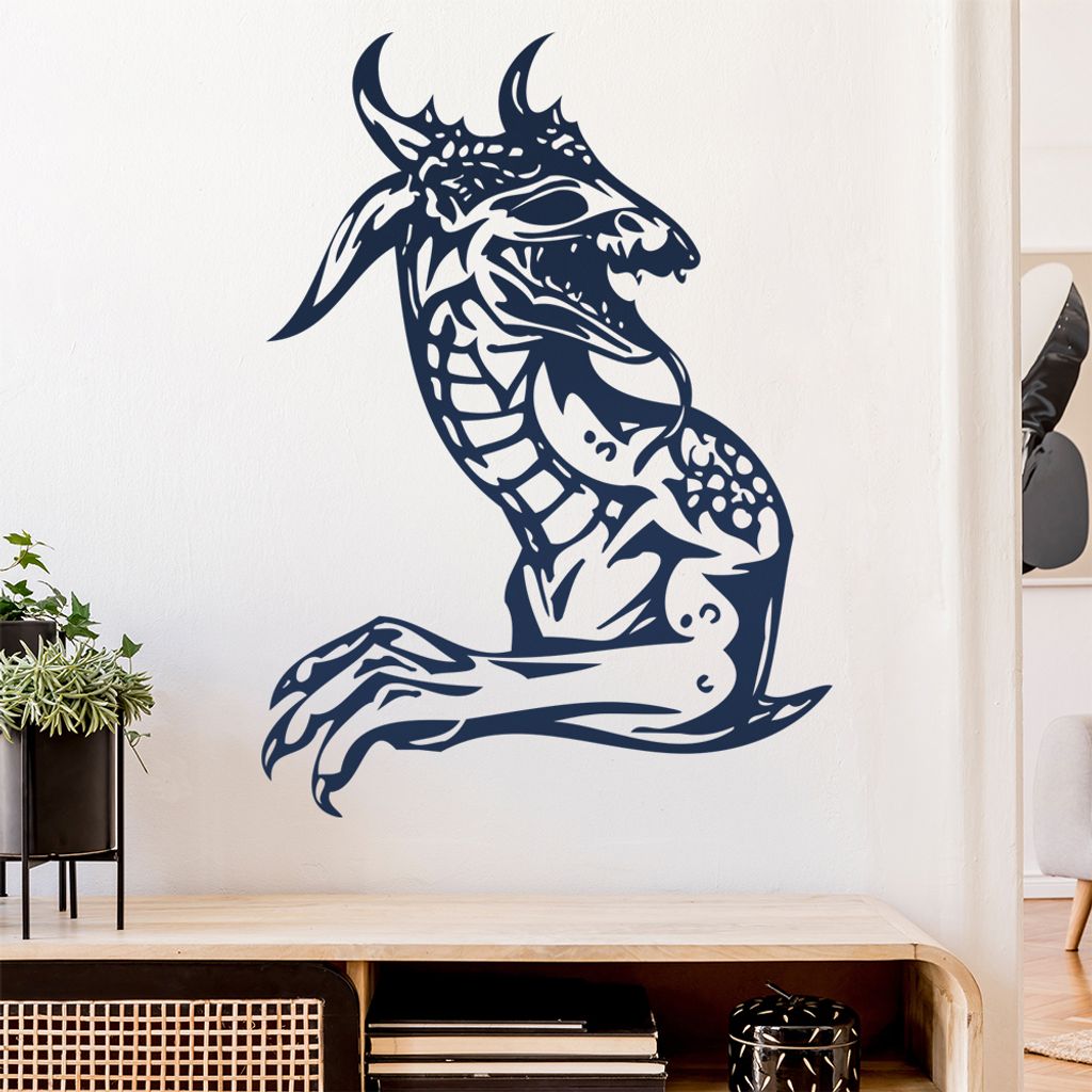 Drachen Klaue Wandtattoo in 6 Größen - Wandaufkleber Wall Sticker - Dekoration, Küche, Wohnzimmer, Schlafzimmer, Badezimmer