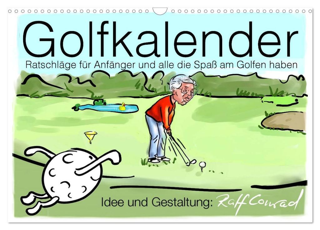 Golfkalender für Anfänger und alle die Spaß am Golfen haben (Wandkalender 2027 DIN A3 quer), CALVENDO Monatskalender