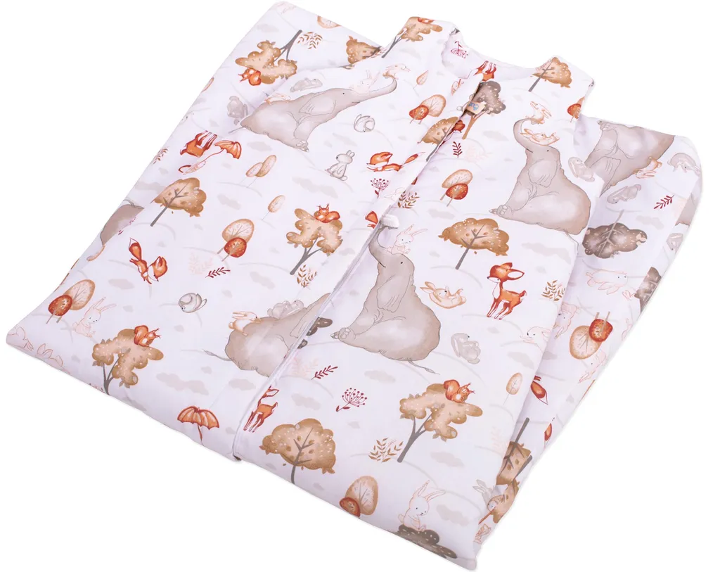 Sac de couchage thermique BOBO en coton pour enfant, motif Éléphant