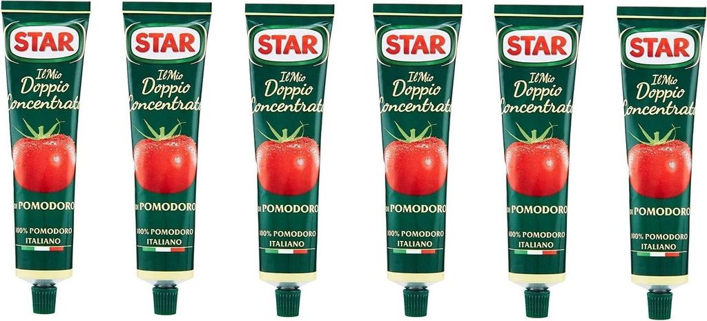 6x Star Il Mio Doppio Concentrato doppeltes Tomatenkonzentrat 100% italienische Tomate 135g Aluminiumrohr