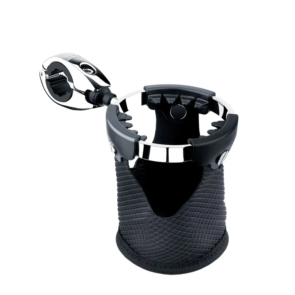Porte-boisson moto universel pour guidon - Support robuste noir réglable