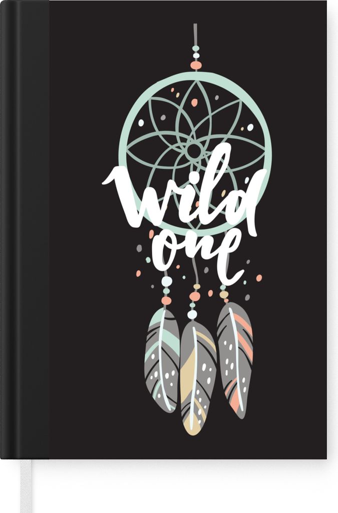 MuchoWow Notizbuch Tagebuch Haushaltsbuch Notebook A5 Zitate - Wildling - Traumfänger - Junge - Kinder - Notizblock - Notizheft - Notebook - Sch...
