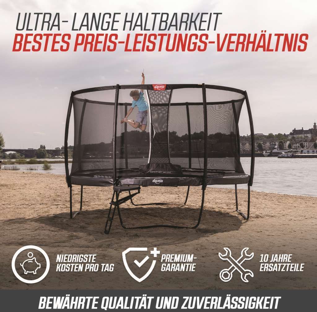 BERG Trampolin Oval Grand Champion Regular 520 Grey / grau Produktbild 14