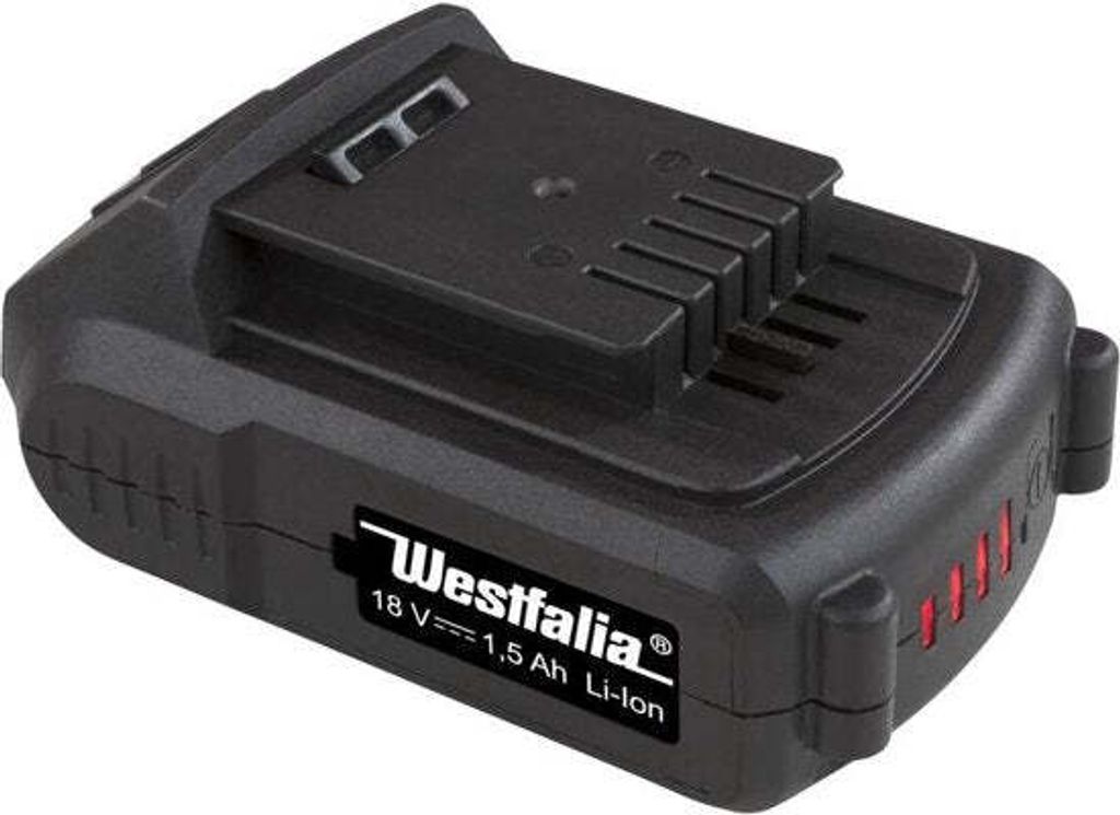 Batteria Westfalia 18 Volt Li-Ion 1,5 Ah A1.5AH18 Immagine del prodotto 