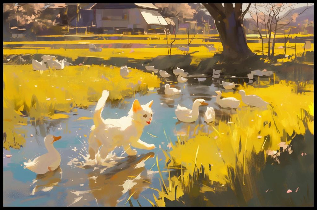 Plakat 91,5x60cm Sonne auf dem Land