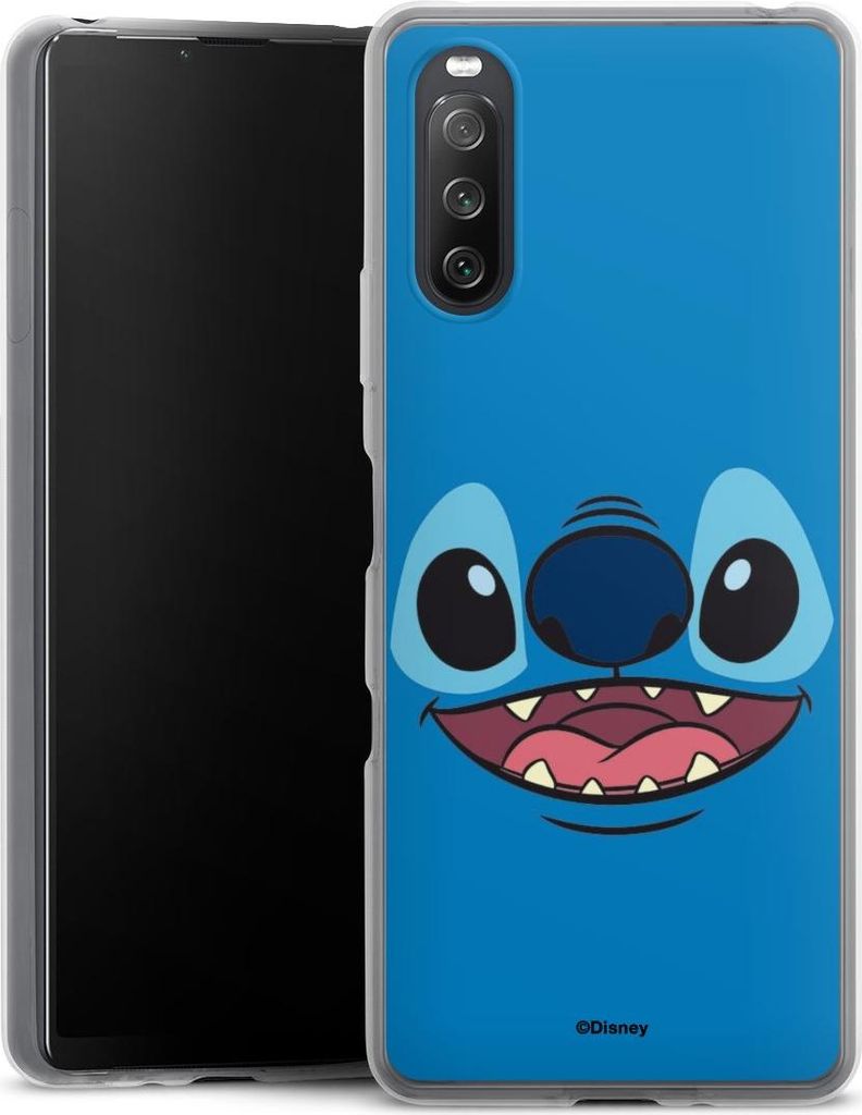 DeinDesign Slim Hülle für Sony Xperia 10 III Silikon Case Ultra Dünn Handyhülle Disney Offizielles Lizenzprodukt Lilo & Stitch