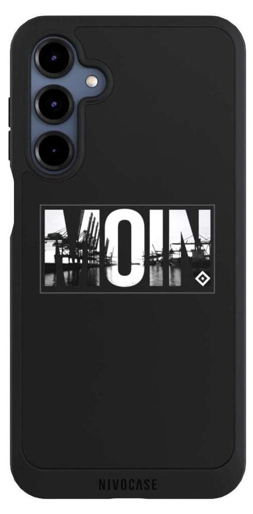 NIVOCASE Handyhülle für Samsung Galaxy A16 5G Hülle NIVOpure Case Schwarz HSV Hamburger SV Offizielles Lizenzprodukt