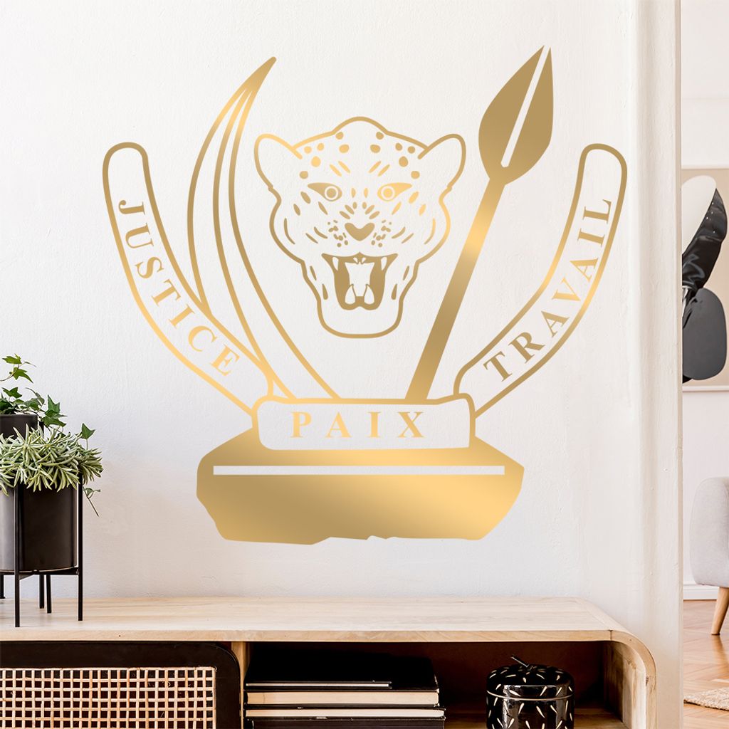 Republik Kongo Wandtattoo Wandaufkleber Wall Sticker - Dekoration, Küche, Wohnzimmer, Schlafzimmer, Badezimmer