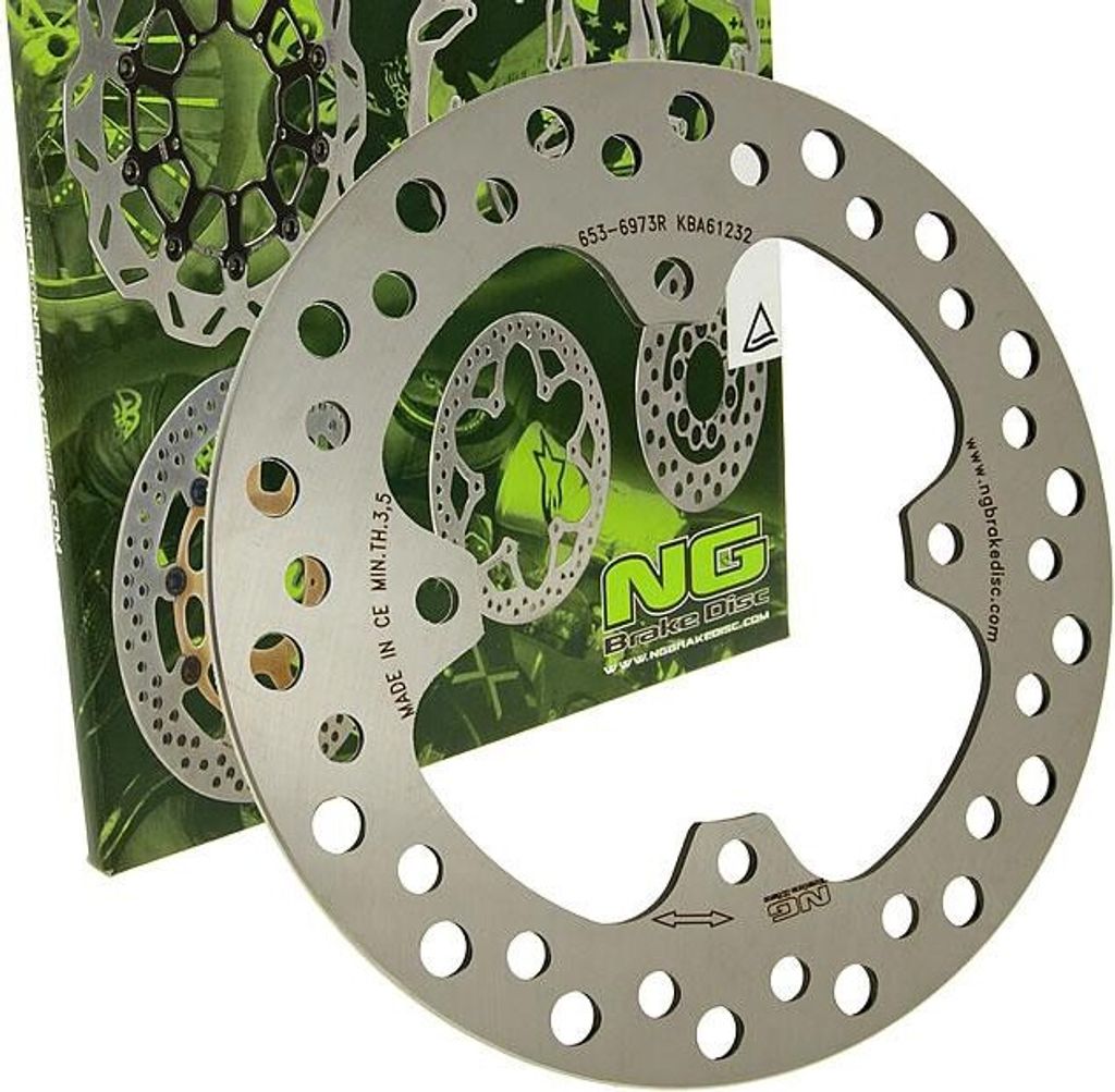 NG Bremsscheibe 653 - 218 / 105 / 4mm 4 Loch hinten kompatibel mit Polaris Sportsman EBS HO Mossy Oak X2 EFI MV Forest Touring Twin MV7 Big Boss Ra...