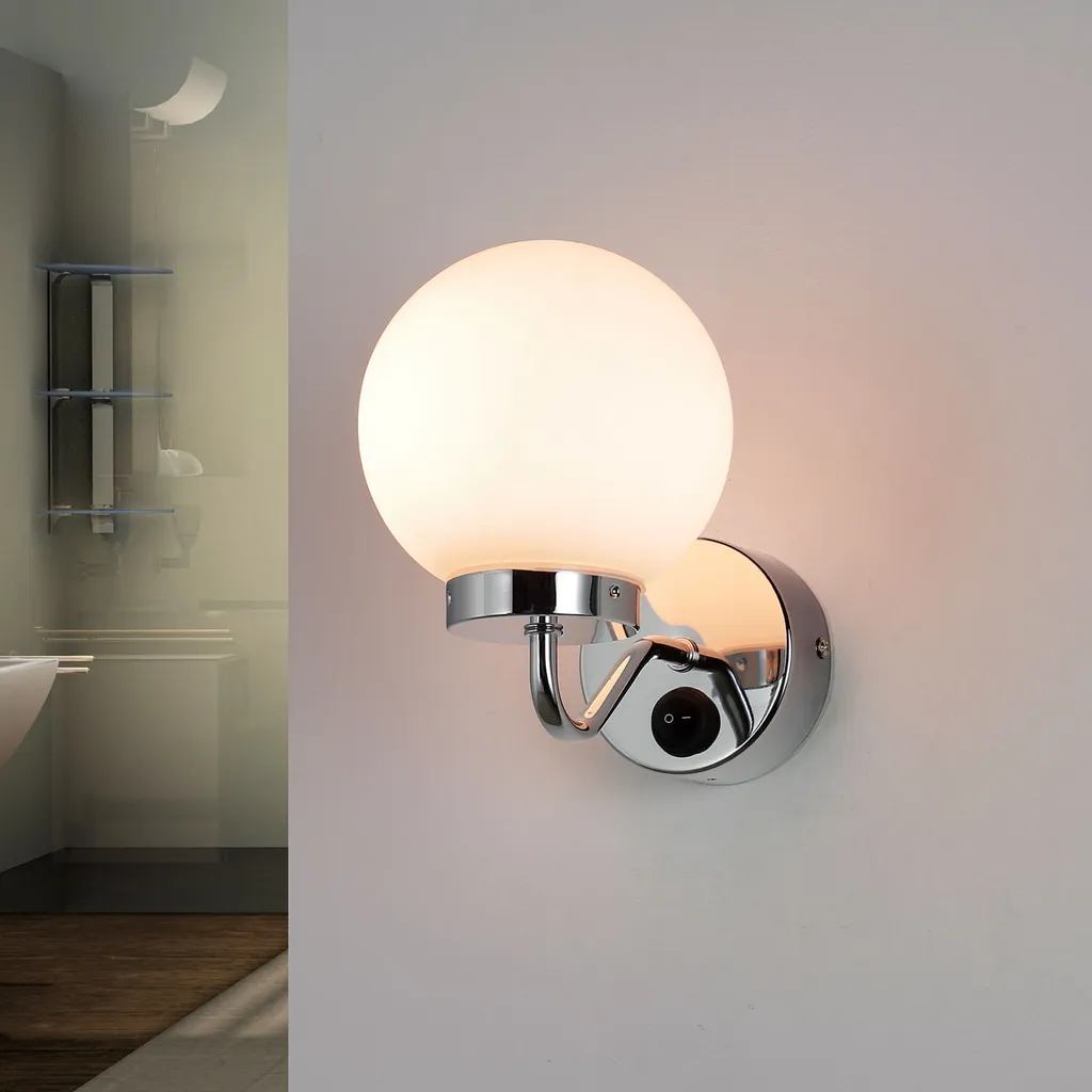 Applique Bagno Moderna Rabalux Togo 5827 Bianca E14 IP44 Metallo - 3