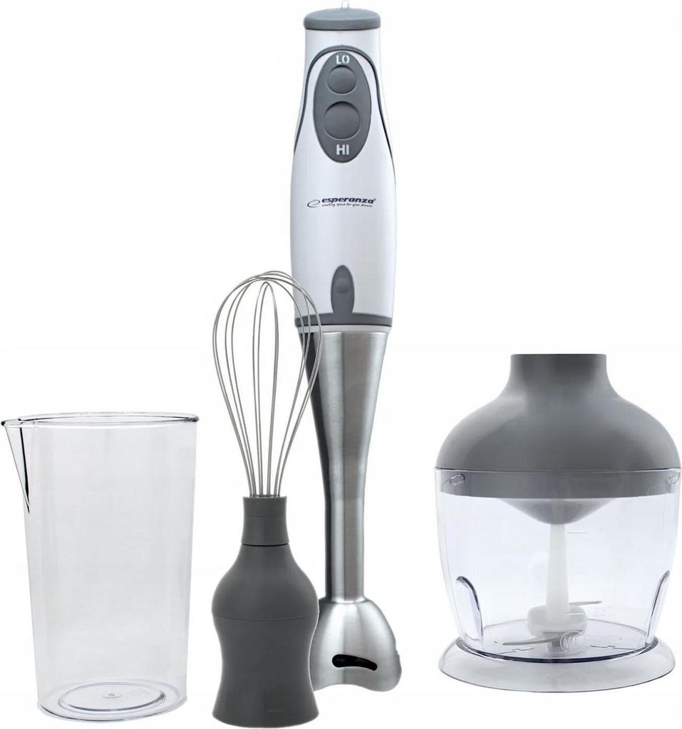 Esperanza EKM003E Mixer 0,75 l Pürierstab 450 W Grau, Weiß Produktbild 1