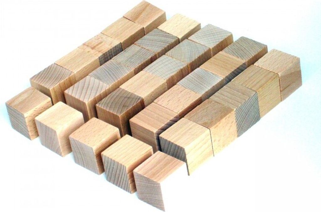 Würfel Buche natur vollkantig 30mm, 30 Stück