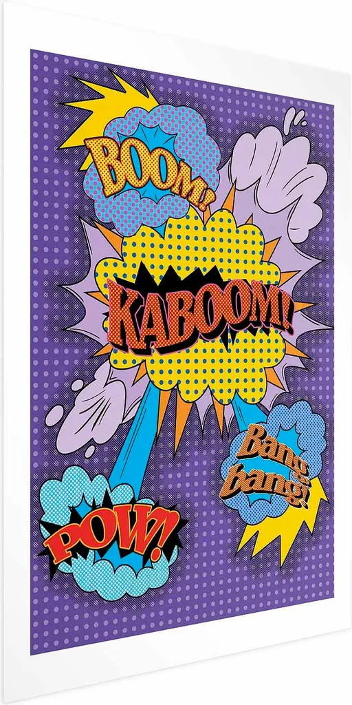 Poster Kaboom 60x90 cm senza cornice con margine - Acquista Online