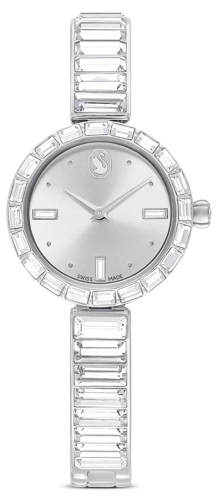 Swarovski Uhr Uni Matrix Bangle 25 mm Silber, Weiß 5677487 Produktbild 