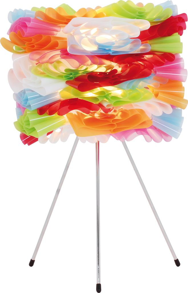 Näve 3076261 Tischleuchte ; Farbe: Chrom / Bunt