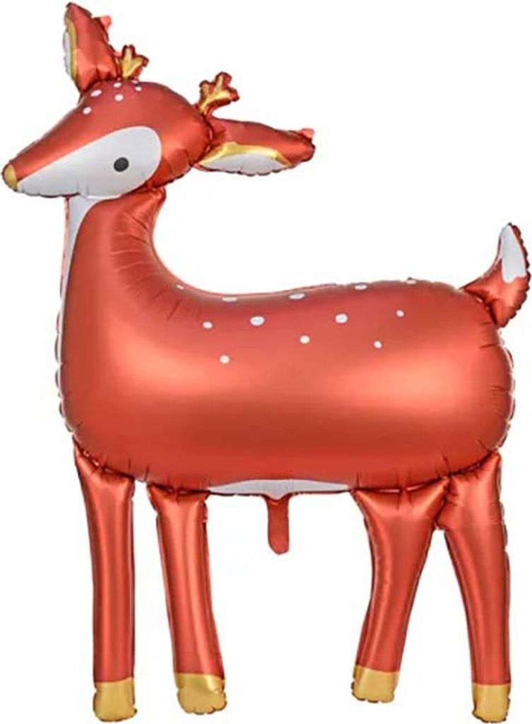 Folienballon Hirsch 80x105cm orange