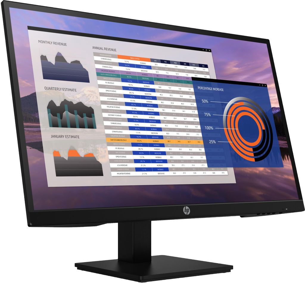 Hp P27H G4 Ips Fhd 1920X1080@60Hz Dp/Hdmi/Vga 250Cd