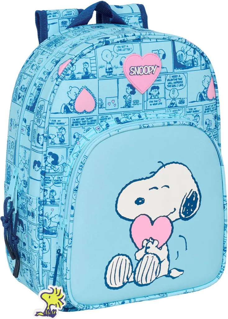 Zaino Snoopy Love Azzurro 34cm - Offerta Imperdibile Scuola Asilo