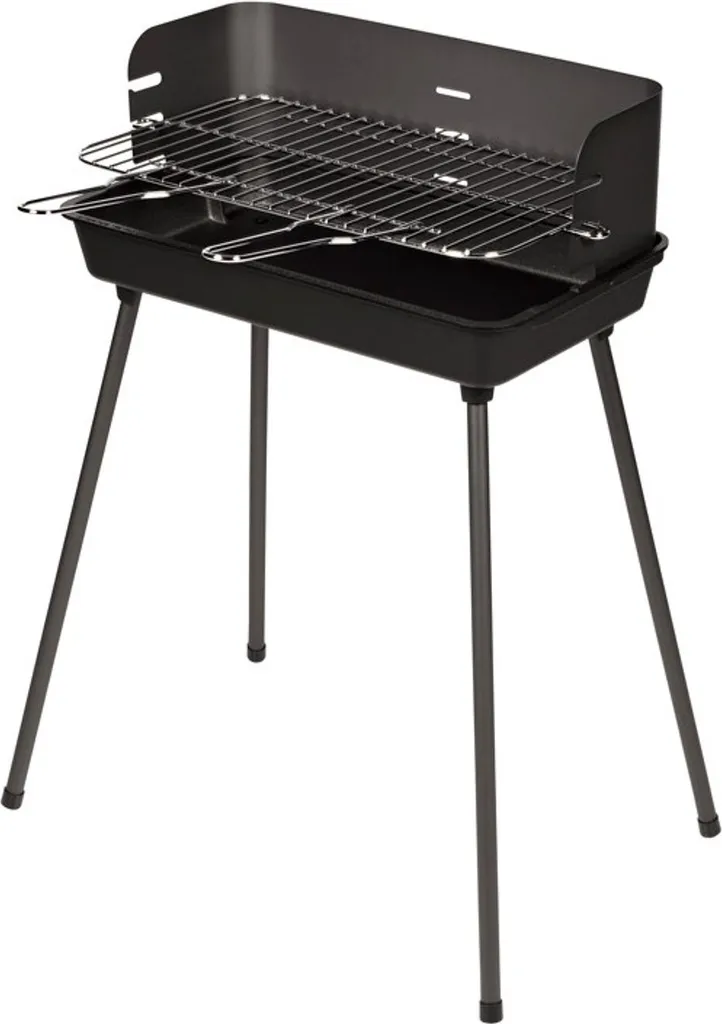 Barbecue à charbon de bois TIKAL avec cuve en fonte robuste Ø 50 cm