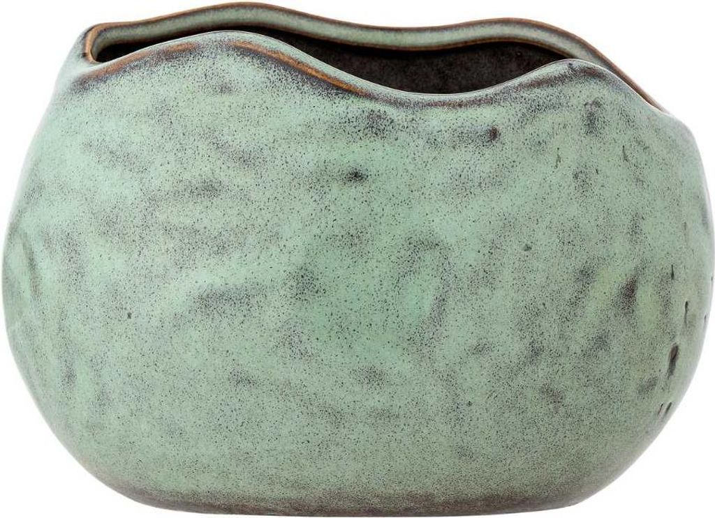 Bloomingville Blumentopf PENNIE Grün Keramik 16x13 cm Übertopf