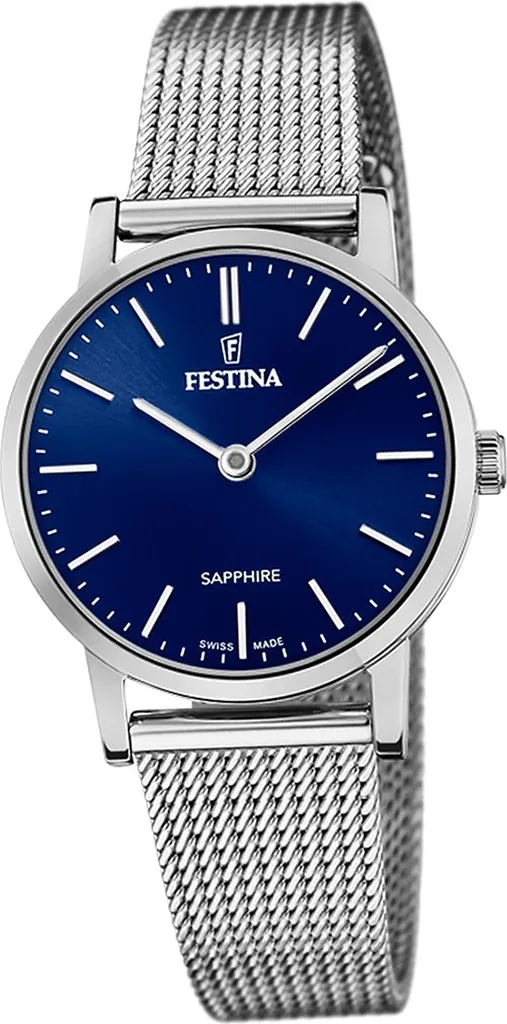 Festina Orologio Donna F20015/2 Argento Blu - Accessorio Chic