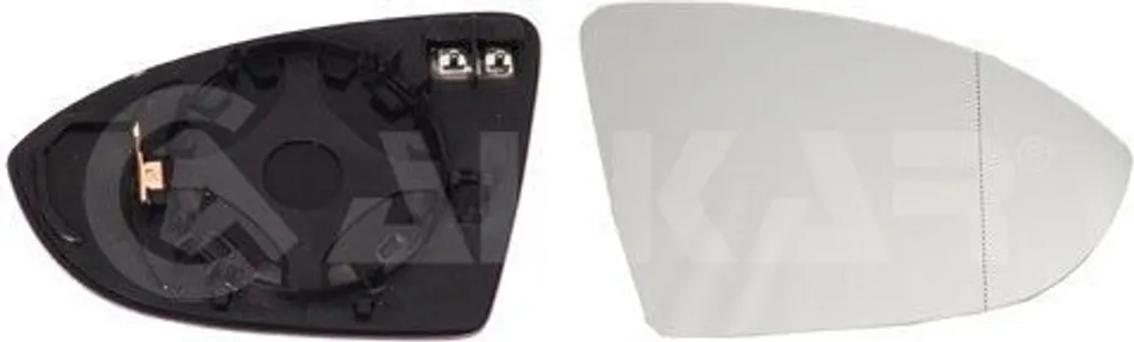Glace de rétroviseur pour VW Golf Sportsvan et Touran - Côté passager