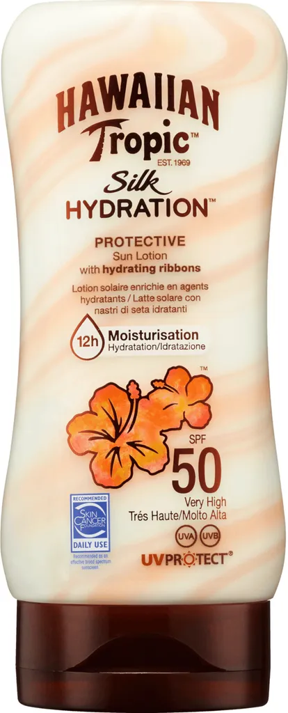 Solare Hawaiian Tropic SPF 50 Silk Hydration 180ml | Massima Sicurezza