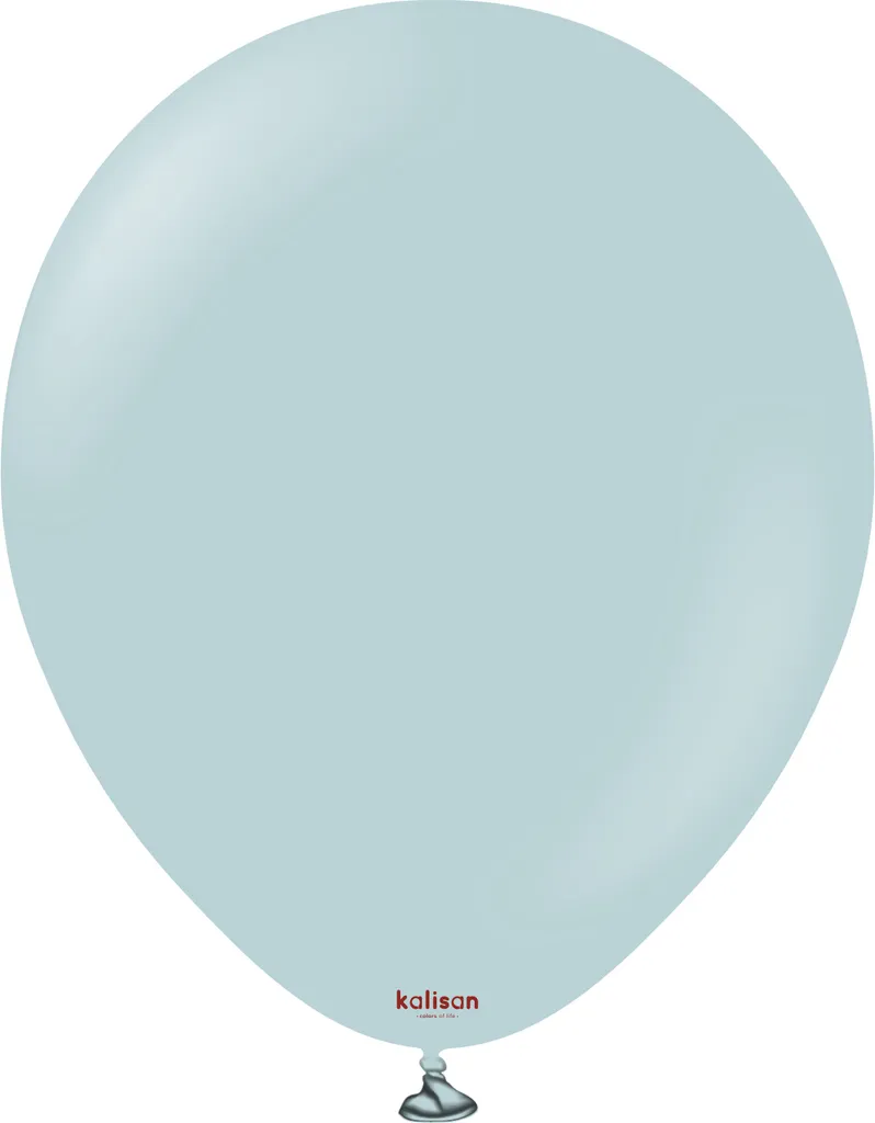 Ballons Kalisan Retro Storm 30 cm en latex naturel bleu mat x100