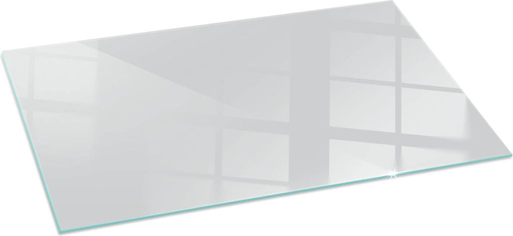 Funkenschutzplatte – Glasbodenplatte für Kaminofen – Kaminunterlage aus Glas – 100x50 cm – Feuerfeste Ofenbodenplatte – Hitzebeständige...