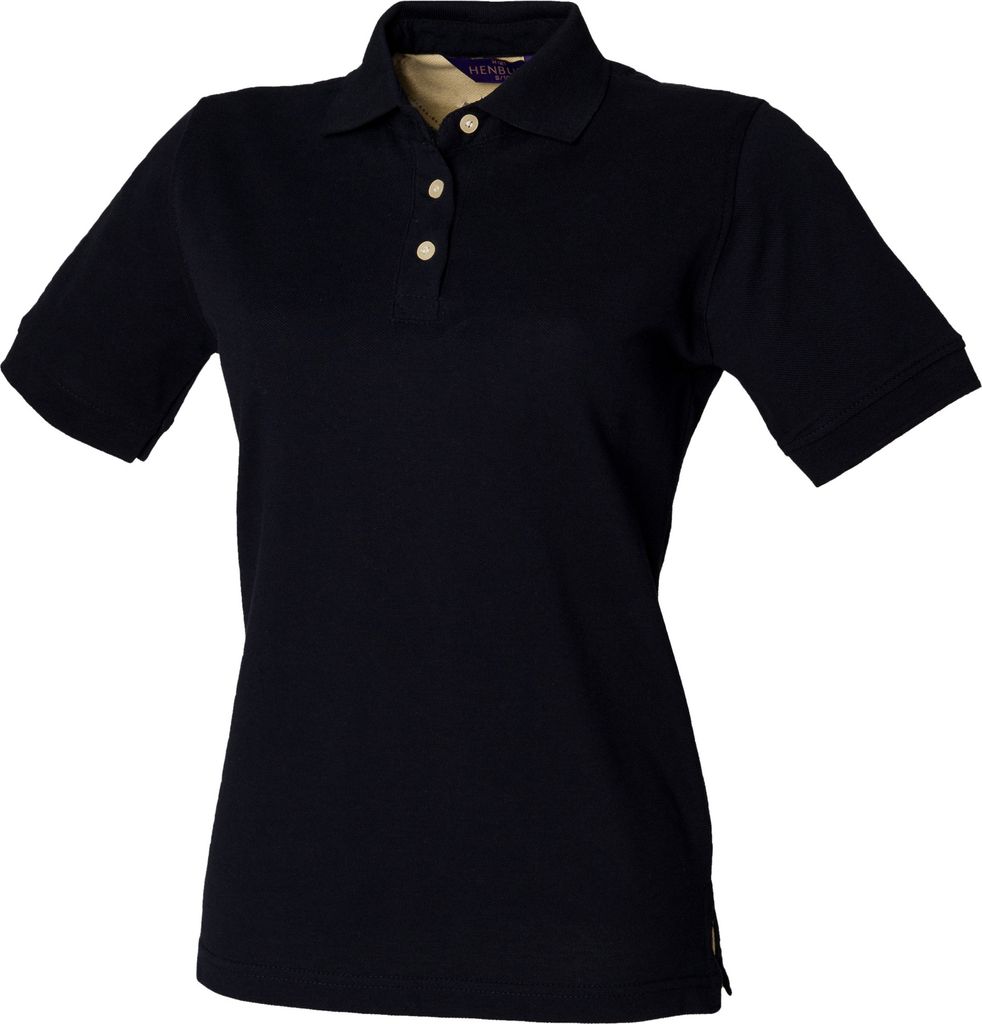 Henbury Damen Polo Shirt Klassik RW619 (2XLarge) (Marineblau)